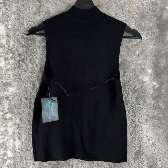 NEW Abbott Elementary Size S Sleeveless Crew Neck Sweater Black Casual NWT - Picture 3 of 9